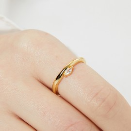 Bulk Gold Plated Small Adjustable Ring 