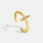 Famous Small Gold Plated Adjustable Ring