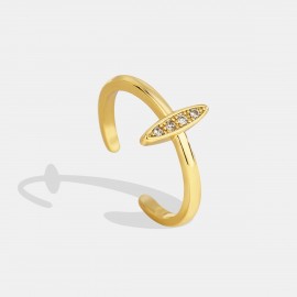 Famous Small Gold Plated Adjustable Ring