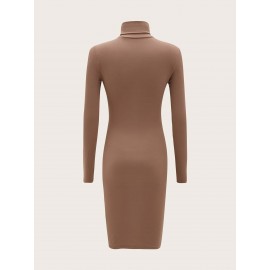 High Neck Bodycon Dress