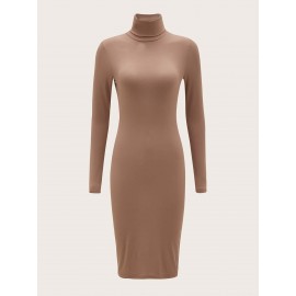 High Neck Bodycon Dress