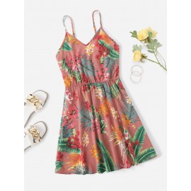 Tropical Print  Dress