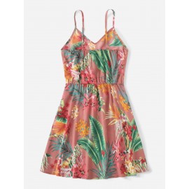 Tropical Print  Dress