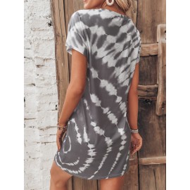 Tie Dye Tee Dress