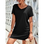 Batwing Sleeve Tee Dress